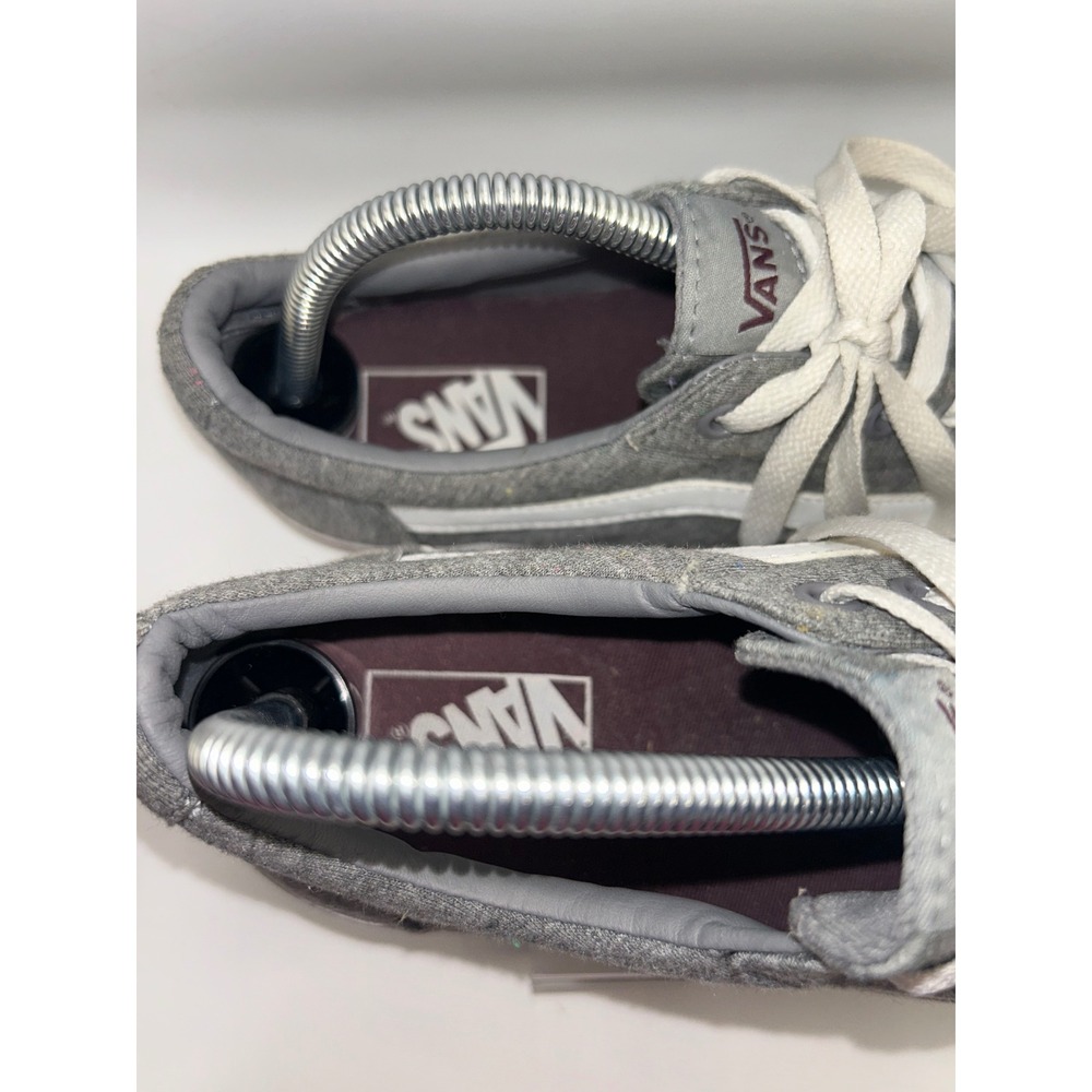 Vans Ward Low Top Heathered Grey Jersey Skate Shoes Womens 9 Mens 7.5 - Picture 10 of 11